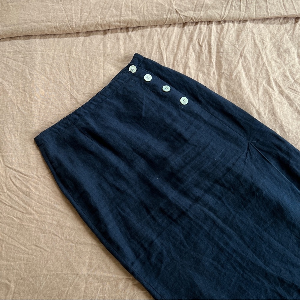 Vintage GAP Dark Blue Pencil Skirt - Picture 2 of 7